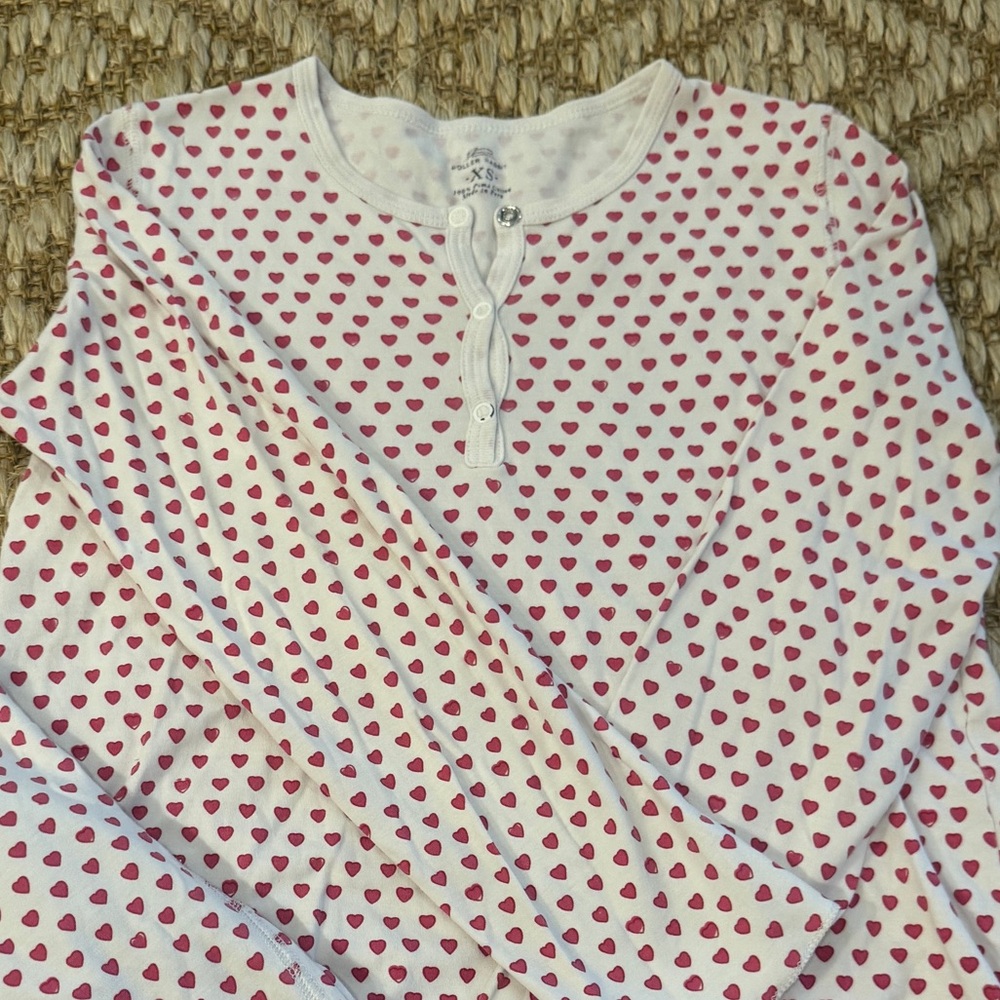 Roller Rabbit Pink Heart Pajamas XS